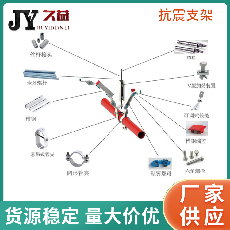 單管側向抗震支吊架